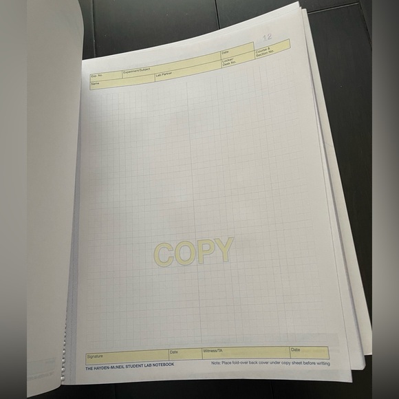 Student Lab Notebook for Organic Chemistry - Picture 3 of 8